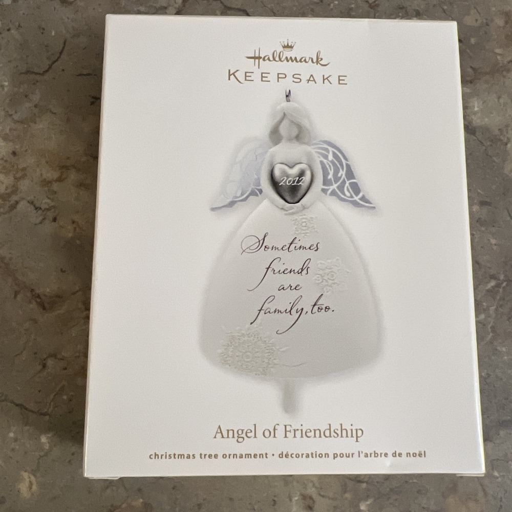 Hallmark Ornament Angel of Friendship "Sometimes Friends Are Family" 2012